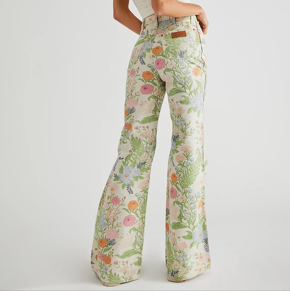Wrangler x Free People Wanderer Floral Jeans